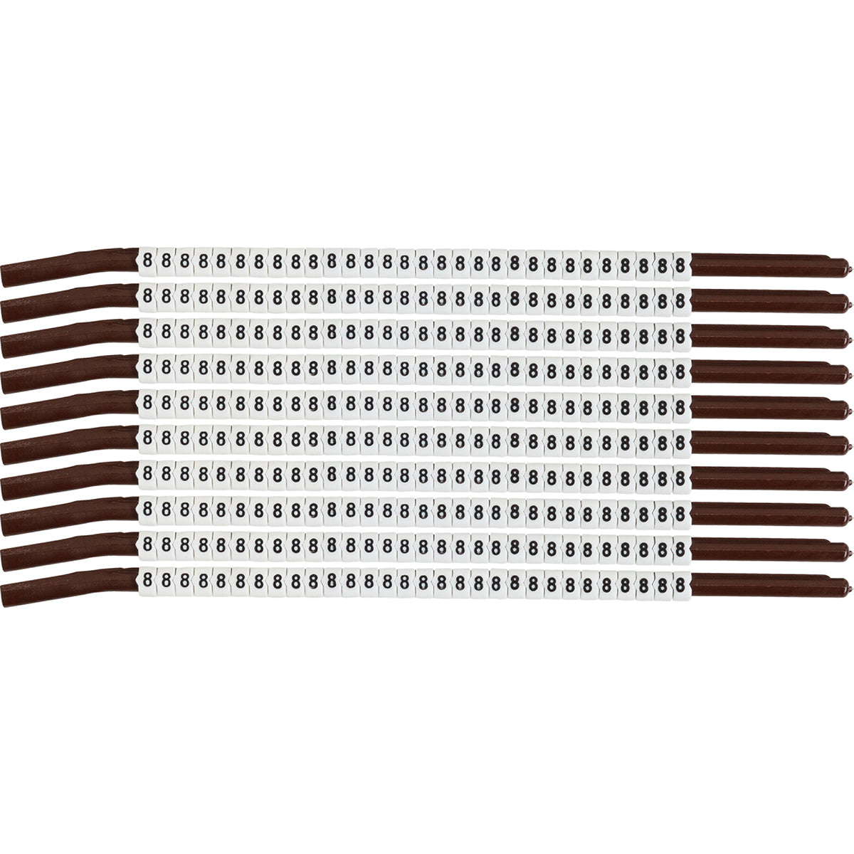 Brady SCN-15-8 Clip Sleeve Wire Markers 133908