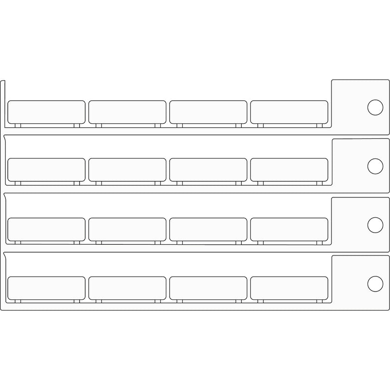 Brady TAG 8X27 WHITE Electrical Component Tags - 8mm x 27mm T0827B