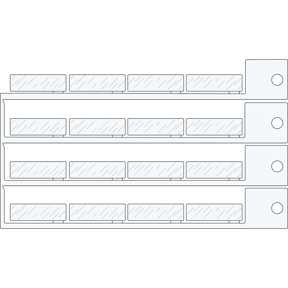Brady PROTEC. COVER FOR NAME PLATE 8X27 8x27 window T0827V