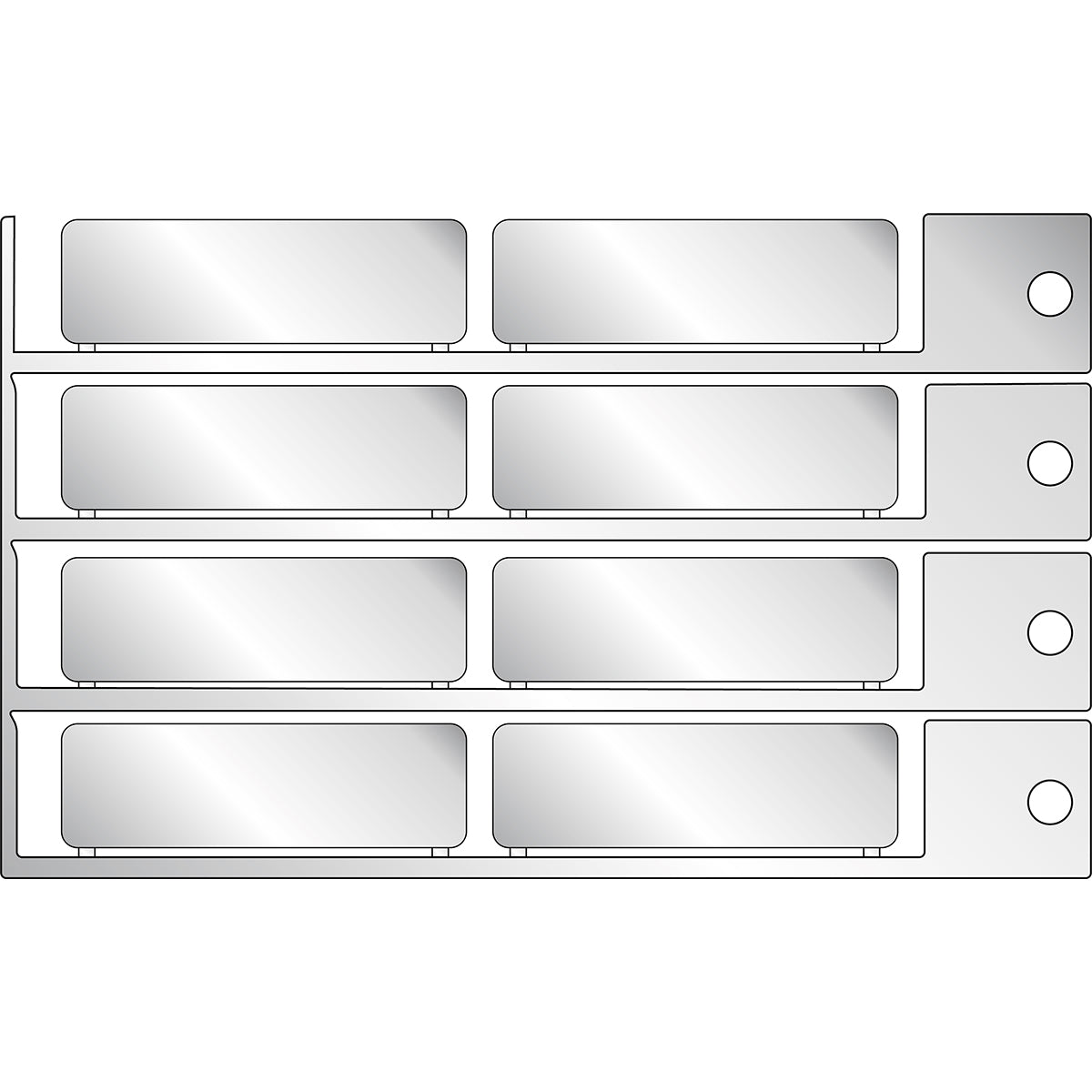 Brady TAG 15X49 METAL Electrical Component Tags - 15mm x 49mm T1549A