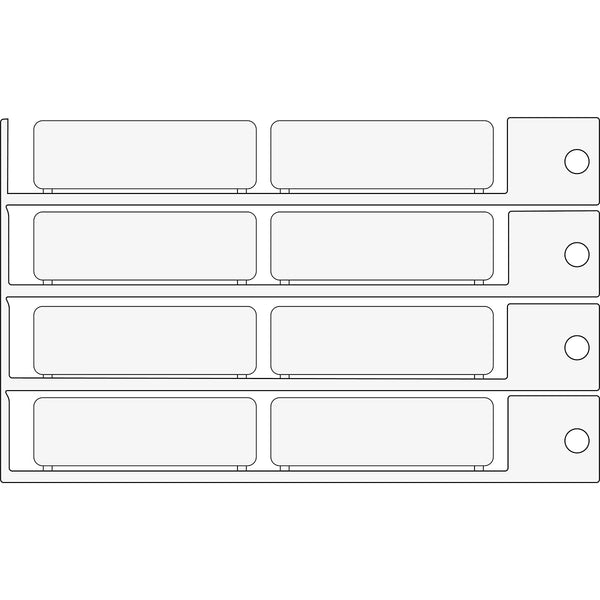 Brady TAG 15X49 WHITE Electrical Component Tags - 15mm x 49mm T1549B
