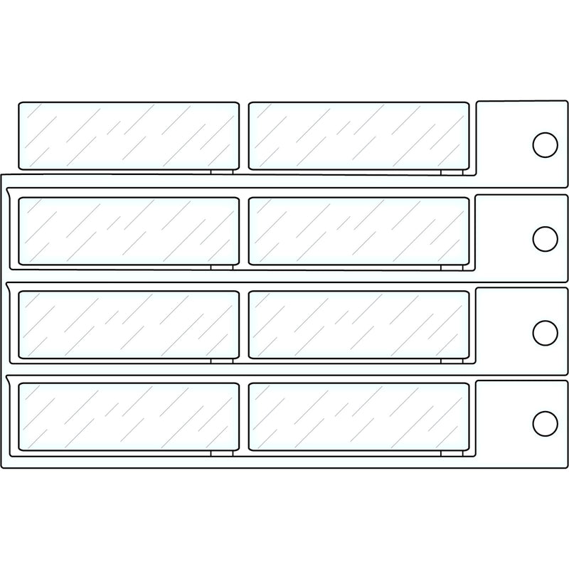 Brady PROTEC. COVER FOR NAME PLATE 15X49 15x49 window T1549V