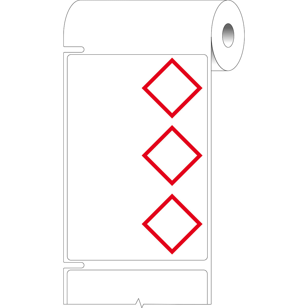 Brady THTCLP-M-L3B-7610-1 Pre-printed Benchtop printer labels for CLP-GHS hazardous substances 622292