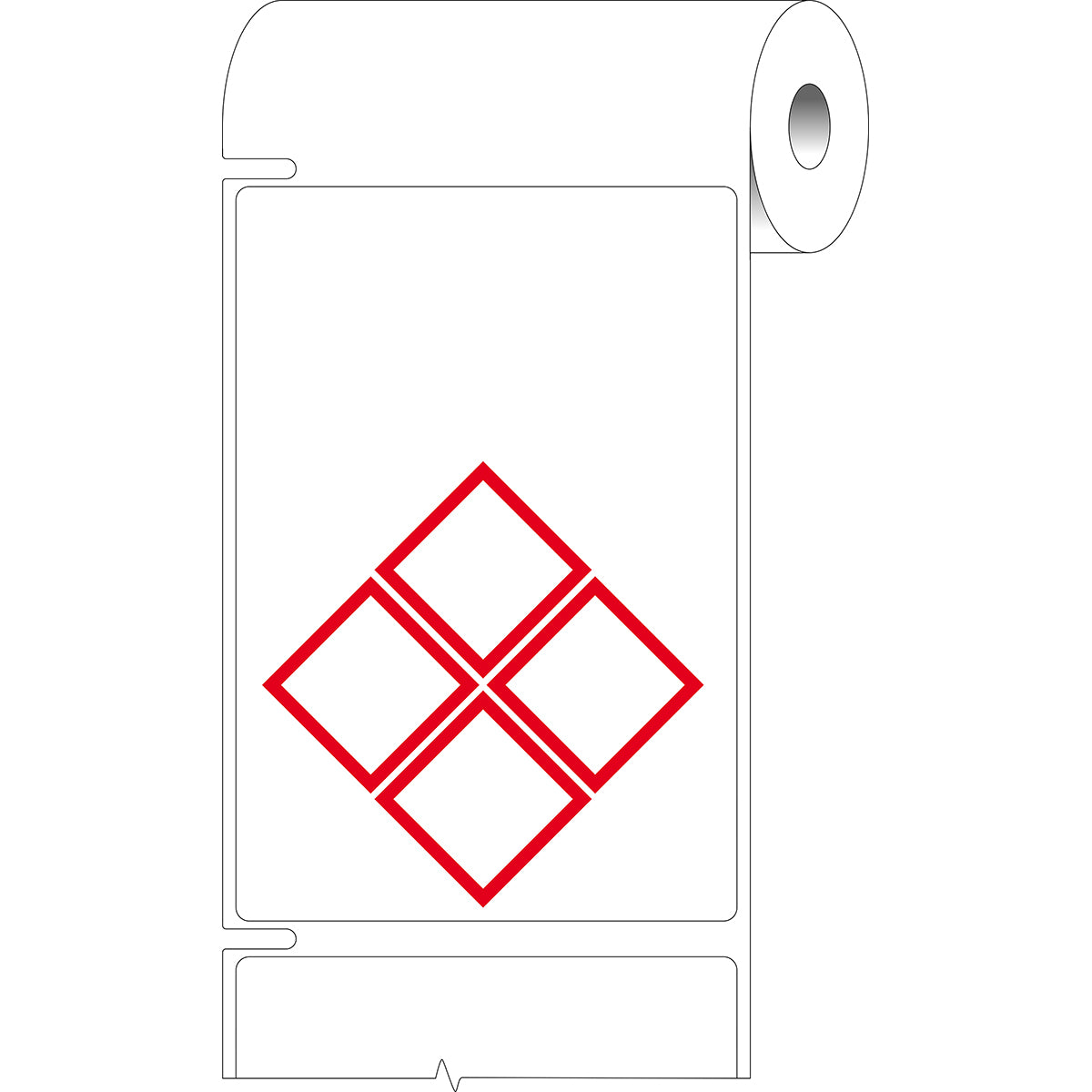 Brady THTCLP-M-L4B-7594-1 Pre-printed Benchtop printer labels for CLP-GHS hazardous substances 622288