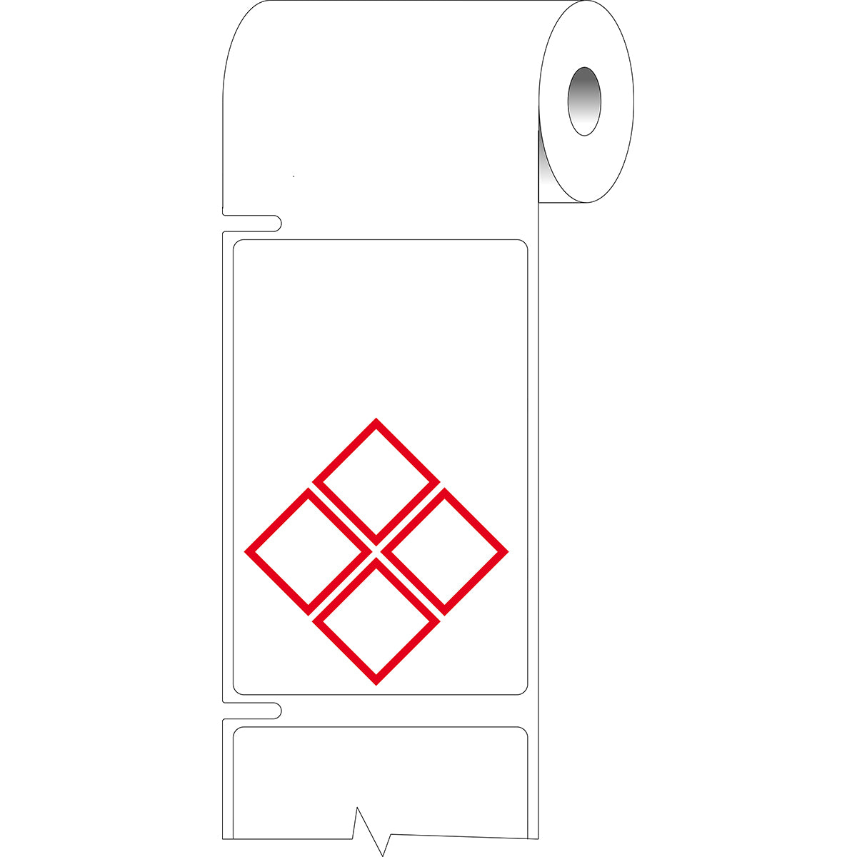 Brady THTCLP-S-L4B-7610-0.4-SC Pre-printed Desktop printer labels for CLP-GHS hazardous substances 622318