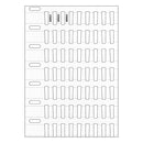 Brady THTRDS-10x4,4-7697-WT Thermal Transfer Printable Rigid DuraSleeve Wire Marking Inserts 198733