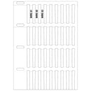 Brady THTRDS-23x4,4-7697-WT Thermal Transfer Printable Rigid DuraSleeve Wire Marking Inserts 198736