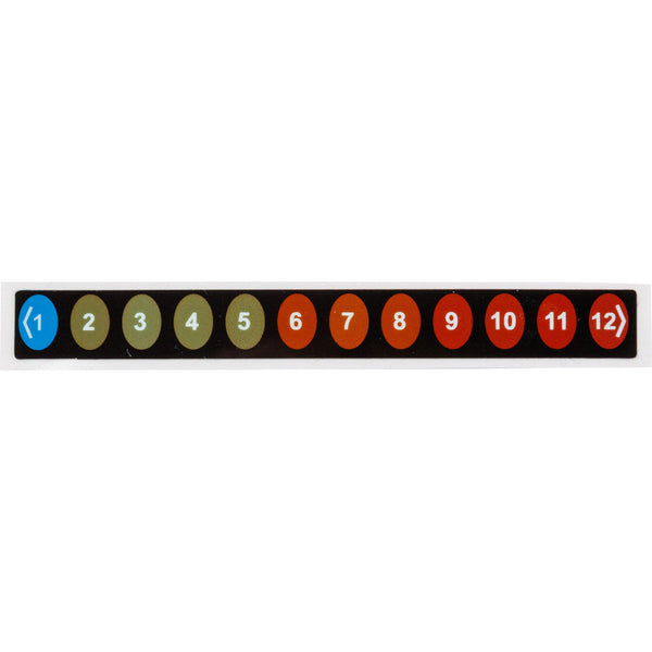 Brady TIL-8-1C-12C Reversible Temperature Indicating Labels - 12 Level 195840