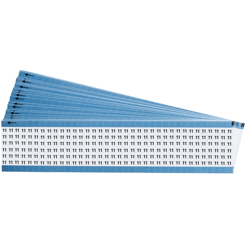 Brady TWM-11-PK Wire Marker Cards - Solid Numbers 111558