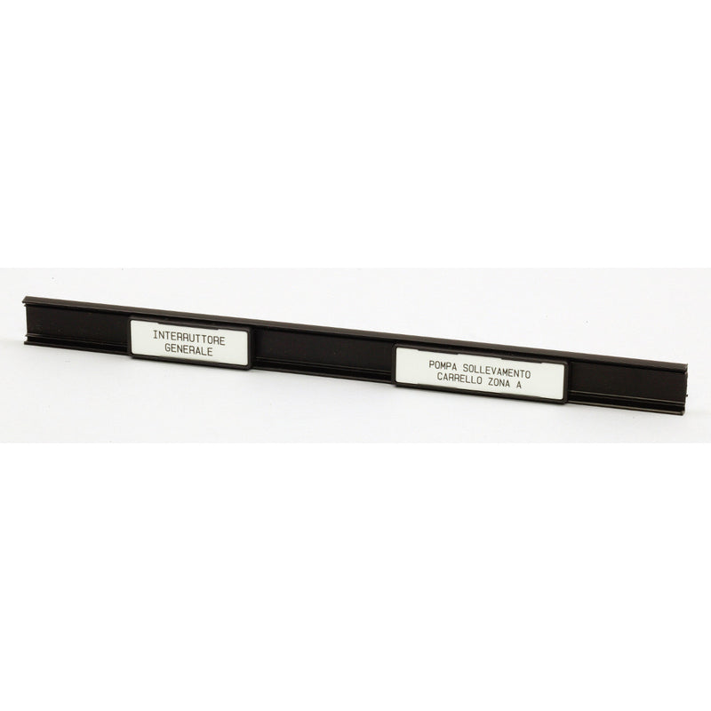 Brady BLACK RAIL, ADHESIVE, 1000mm Component Tag Black Rails with Adhesive - 1 Meter GDTAAD