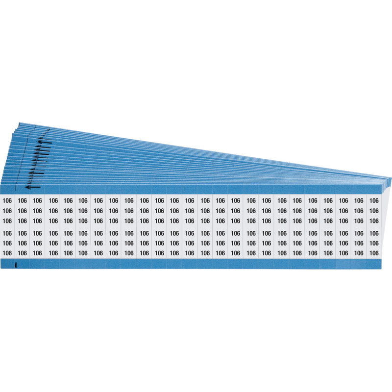 Brady WM-106-PK Wire Marker Cards - Solid Numbers 111766