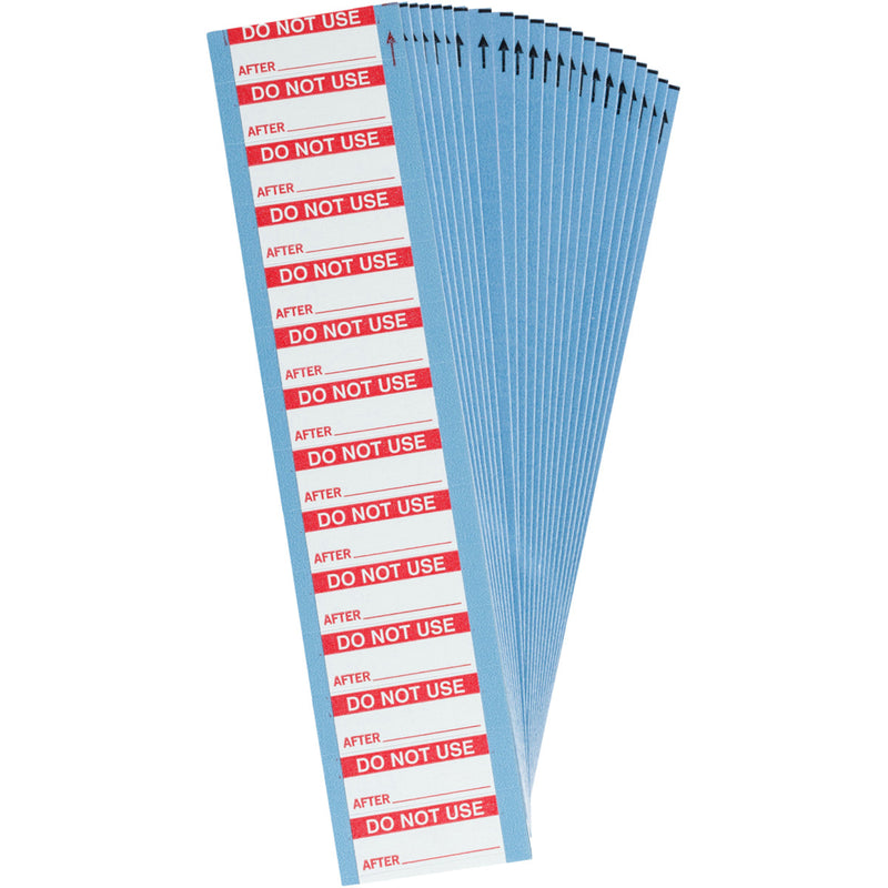 Brady WO-18-PK Write-on Maintenance Labels - Do not use after 149353