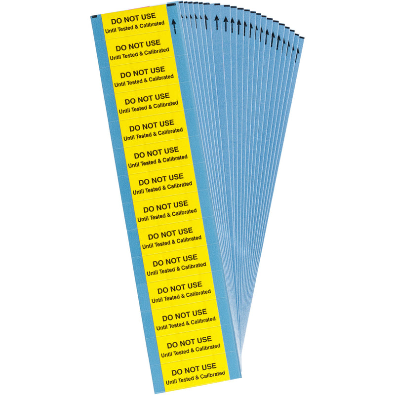 Brady WO-51-PK Write-on Calibration Labels - Do not use until tested & calibrated 149370