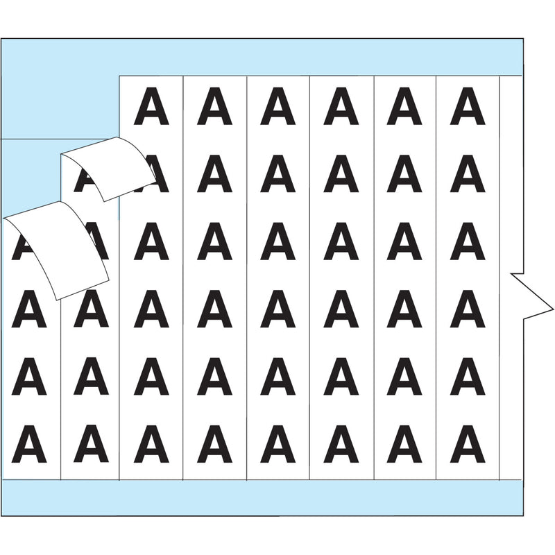 Brady AF-2-PK Wire Marker Cards - Solid Numbers 111069