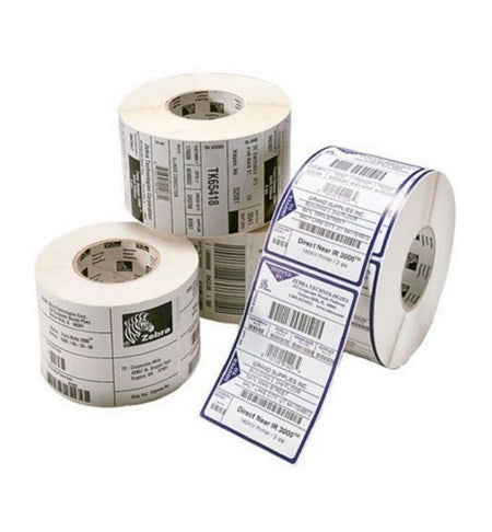 3010138-T Zebra Polyester, 102mm x 183m, TT, Z-ULTIMATE 3000T White, Coated, Permanent Adhesive, 76mm Core