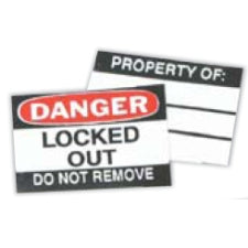 Brady B826 Lockout Lbls .75"Hx1.25"W 6 Sets/Pk Labels for Aluminium Padlocks 050289