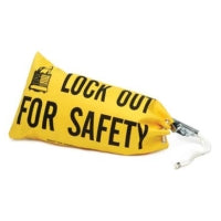 Brady Starter Kit Bag Yellow Lockout bag made of rugged canvas with drawstrings 065780