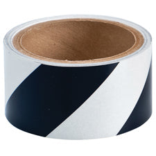 Brady Reflective Striped Tape Ref Ws 2B/S Reflective Stripes Tape - Black / White 076310