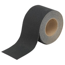 Brady Antiskid Tape Black 100mmx18M Roll-Mounted Anti-Skid Tape - Black 078191