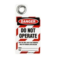 Brady Padlock Tag-D-Do Not Operate.. Padlock Tags 105723