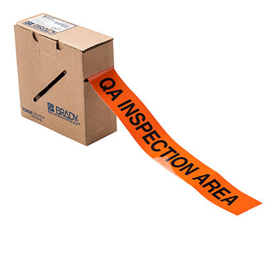 Brady Ts-50.80-514-En-Qa Insp-Or-Rl ToughStripe QA INSPECTION AREA FloorTape 121364