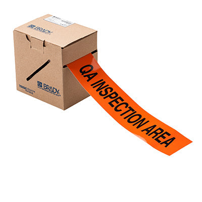 Brady Ts-76.20-514-En-Qa Insp-Or-Rl ToughStripe QA INSPECTION AREA FloorTape 121365