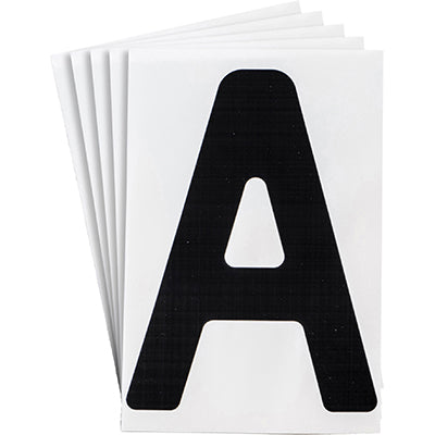Brady Ts-152.40-514-A-Bk-20 ToughStripe Die-cut Numbers & Letters 121691