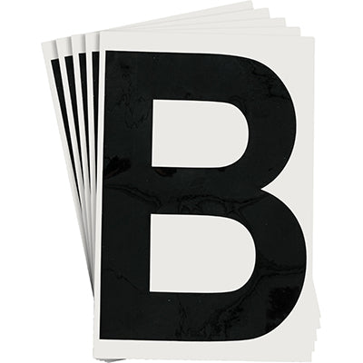 Brady Ts-152.40-514-B-Bk-20 ToughStripe Die-cut Numbers & Letters 121697