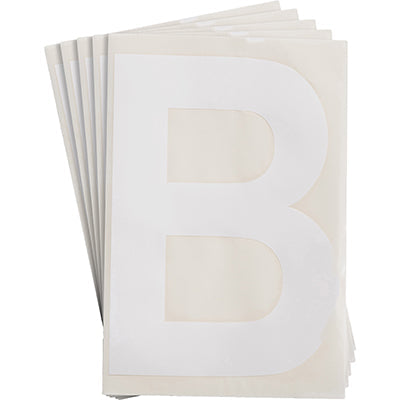 Brady Ts-152.40-514-B-Wt-20 ToughStripe Die-cut Numbers & Letters 121698