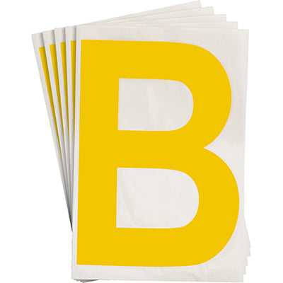 Brady Ts-152.40-514-B-Yl-20 ToughStripe Die-cut Numbers & Letters 121702