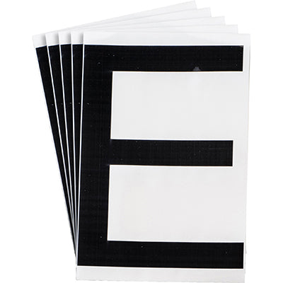 Brady Ts-152.40-514-E-Bk-20 ToughStripe Die-cut Numbers & Letters 121715