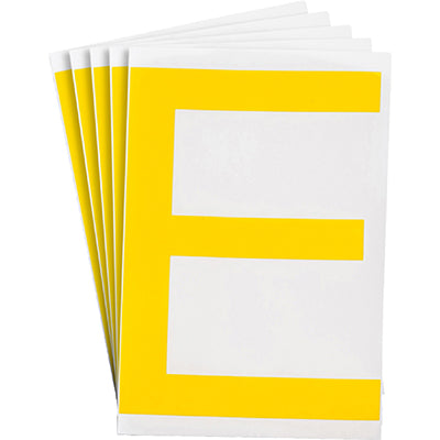 Brady Ts-152.40-514-E-Yl-20 ToughStripe Die-cut Numbers & Letters 121720