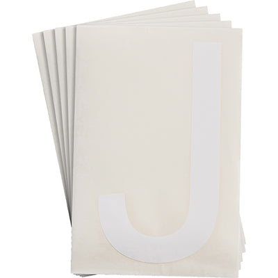 Brady Ts-152.40-514-J-Wt-20 ToughStripe Die-cut Numbers & Letters 121746