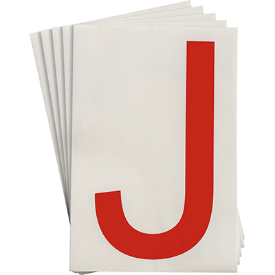 Brady Ts-152.40-514-J-Rd-20 ToughStripe Die-cut Numbers & Letters 121747