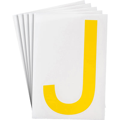 Brady Ts-152.40-514-J-Yl-20 ToughStripe Die-cut Numbers & Letters 121750