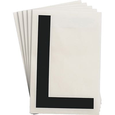 Brady Ts-152.40-514-L-Bk-20 ToughStripe Die-cut Numbers & Letters 121757