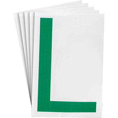 Brady Ts-152.40-514-L-Gn-20 ToughStripe Die-cut Numbers & Letters 121760