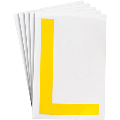 Brady Ts-152.40-514-L-Yl-20 ToughStripe Die-cut Numbers & Letters 121762