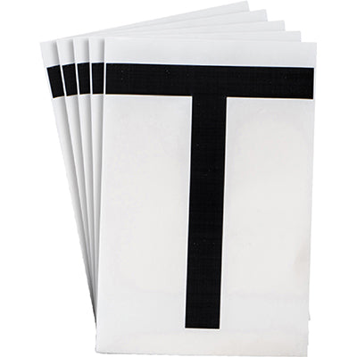Brady Ts-152.40-514-T-Bk-20 ToughStripe Die-cut Numbers & Letters 121805