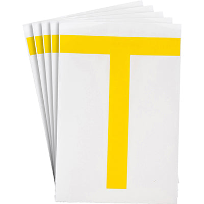 Brady Ts-152.40-514-T-Yl-20 ToughStripe Die-cut Numbers & Letters 121810