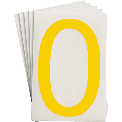 Brady Ts-152.40-514-0-Yl-20 ToughStripe Die-cut Numbers & Letters 121852