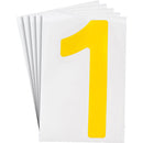 Brady Ts-152.40-514-1-Yl-20 ToughStripe Die-cut Numbers & Letters 121858