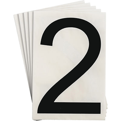 Brady Ts-152.40-514-2-Bk-20 ToughStripe Die-cut Numbers & Letters 121859
