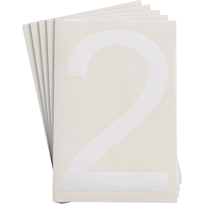 Brady Ts-152.40-514-2-Wt-20 ToughStripe Die-cut Numbers & Letters 121860