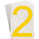 Brady Ts-152.40-514-2-Yl-20 ToughStripe Die-cut Numbers & Letters 121864