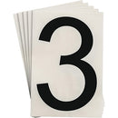 Brady Ts-152.40-514-3-Bk-20 ToughStripe Die-cut Numbers & Letters 121865