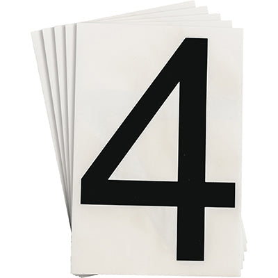 Brady Ts-152.40-514-4-Bk-20 ToughStripe Die-cut Numbers & Letters 121871