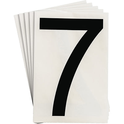 Brady Ts-152.40-514-7-Bk-20 ToughStripe Die-cut Numbers & Letters 121889