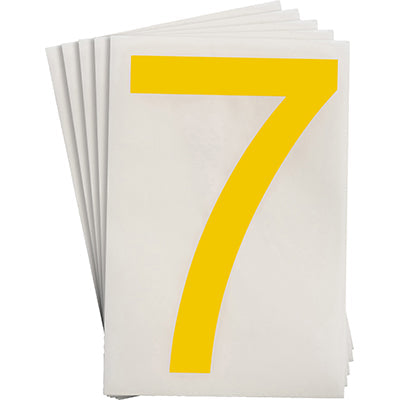 Brady Ts-152.40-514-7-Yl-20 ToughStripe Die-cut Numbers & Letters 121894