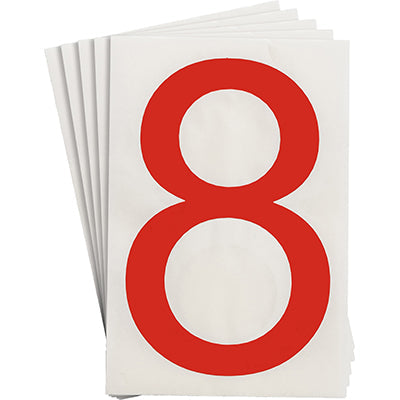Brady Ts-152.40-514-8-Rd-20 ToughStripe Die-cut Numbers & Letters 121897